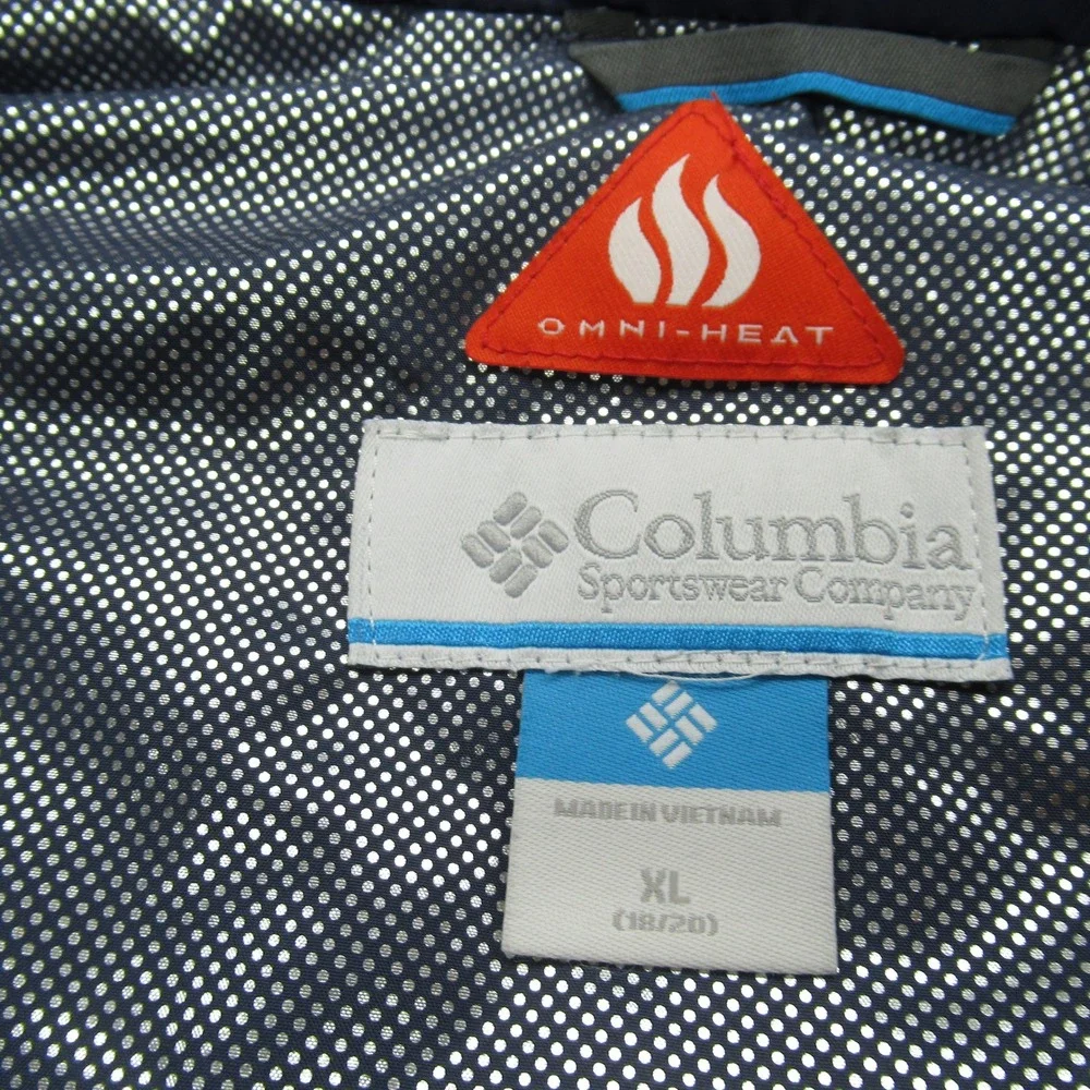 Columbia Jacket‎ Youth XL Purple Geometric 3D Omni-Heat Waterproof Magic Mile